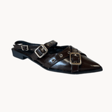 Seline Slingbacks - Mørkebrun - ByStenholt.dk