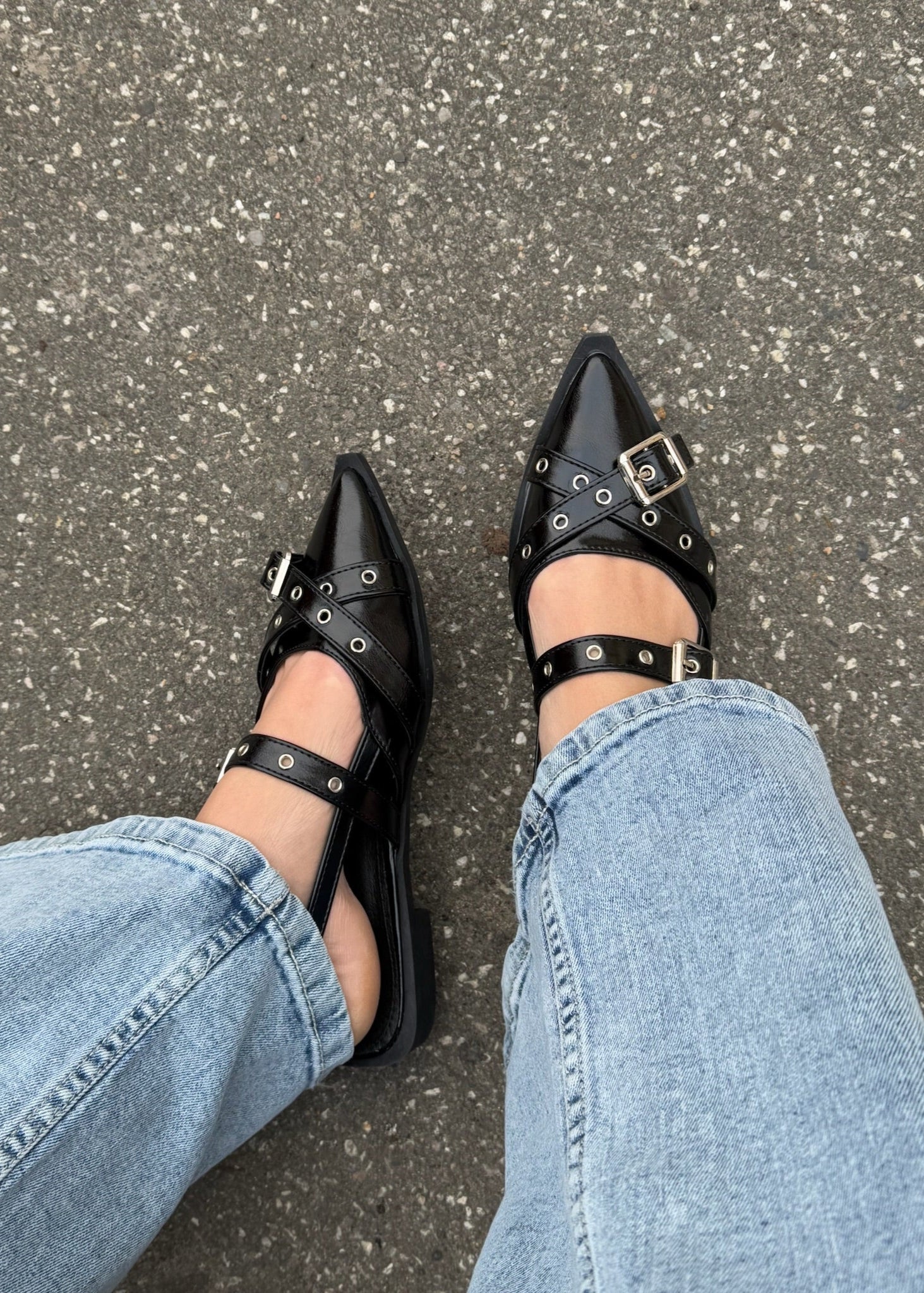 Seline Slingbacks - Sort - ByStenholt.dk