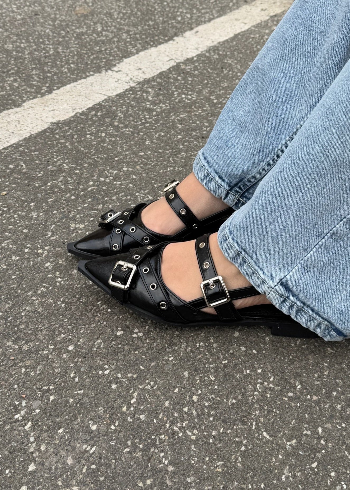Seline Slingbacks - Sort - ByStenholt.dk