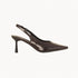 Serena Slingback Pumps - Mørkebrun - ByStenholt.dk