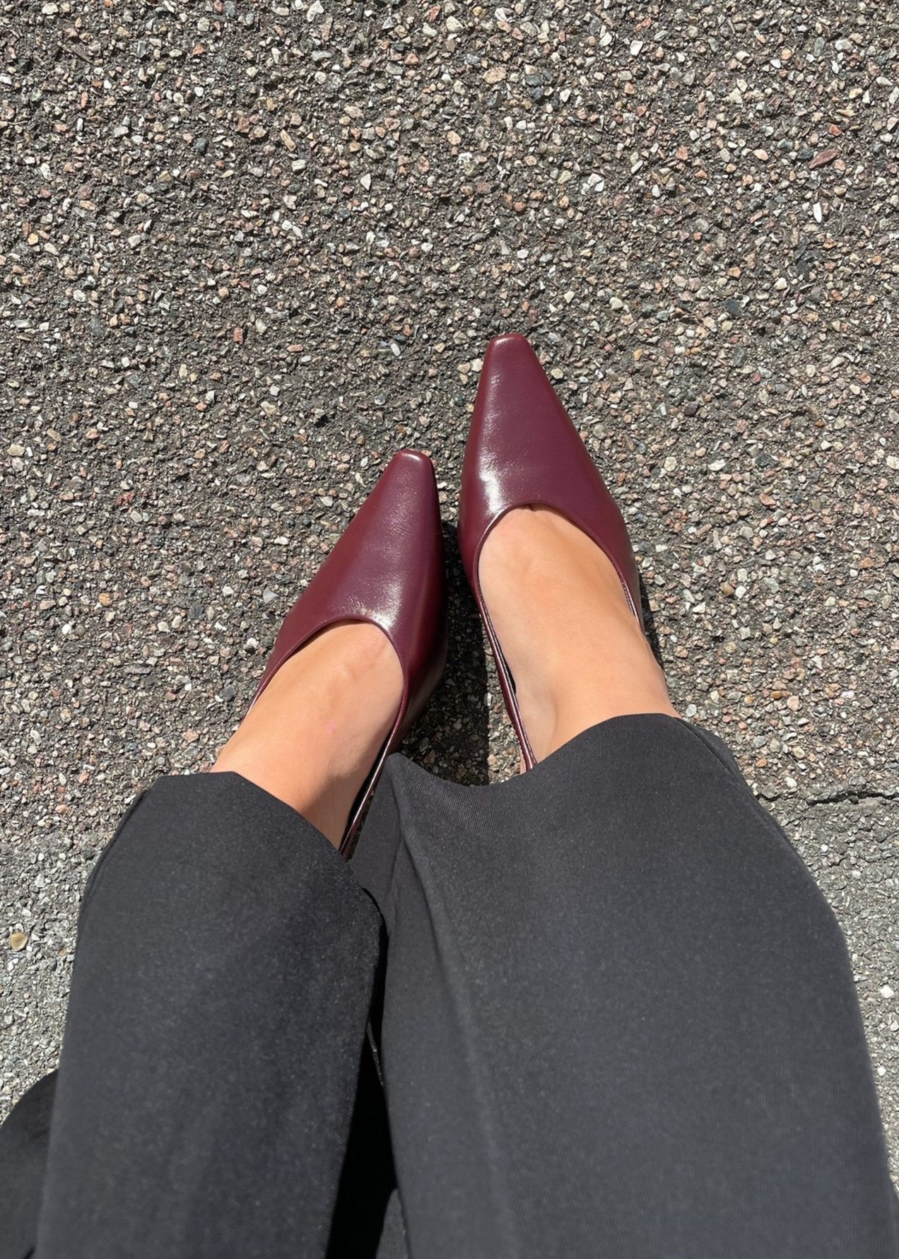 Serena Slingback Pumps - Vinrød - ByStenholt.dk