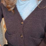 Sia Cardigan - Mørkebrun - ByStenholt.dk