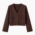 Sia Cardigan - Mørkebrun - ByStenholt.dk