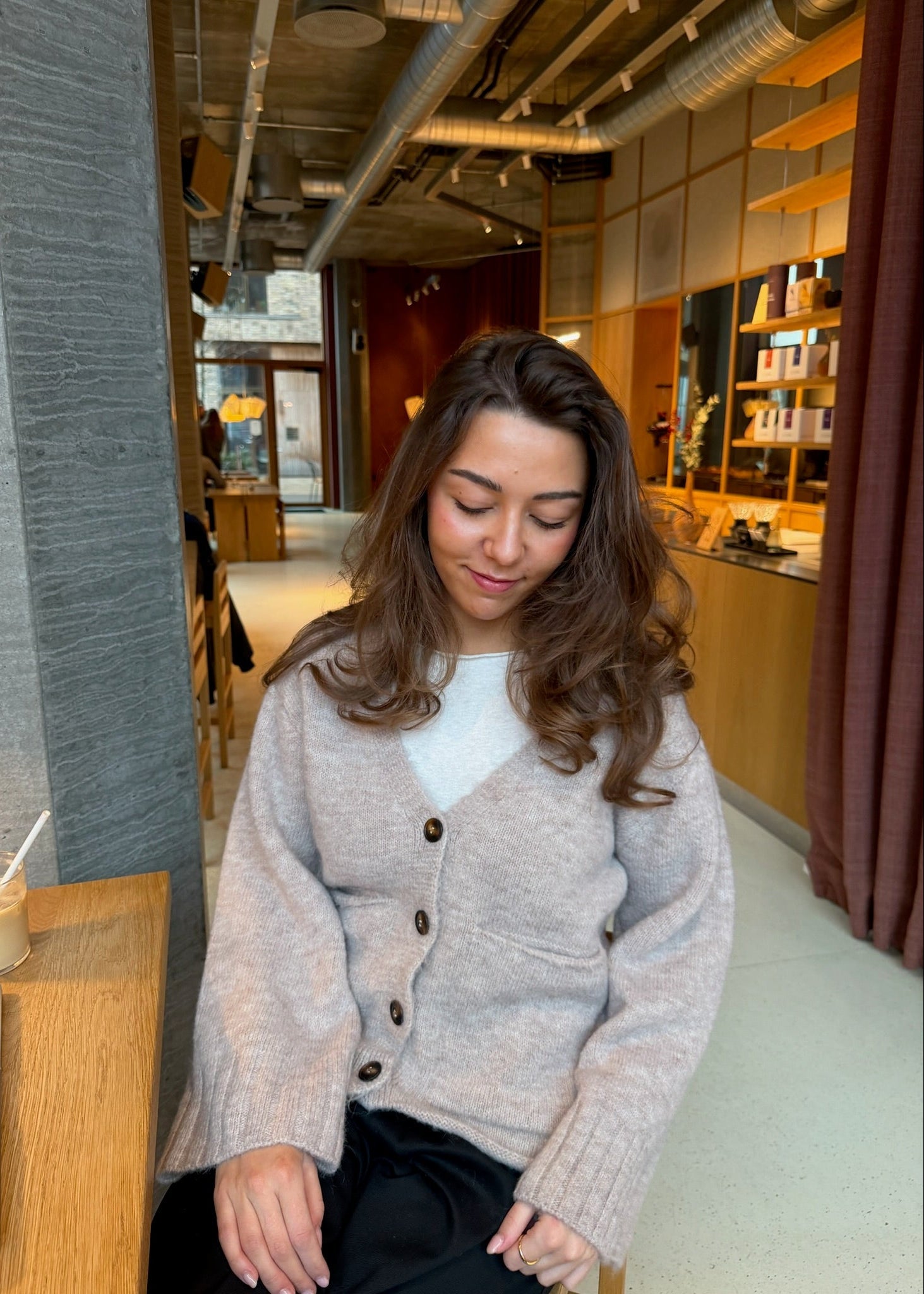 Sia Cardigan - Taupe - ByStenholt.dk