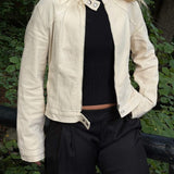 Sia Fitted Jakke - Beige - ByStenholt.dk