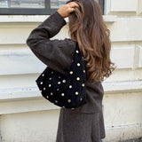 Siena Taske Med Nitter - Sort