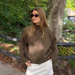 Sienna Strik Cardigan - Brun - ByStenholt.dk