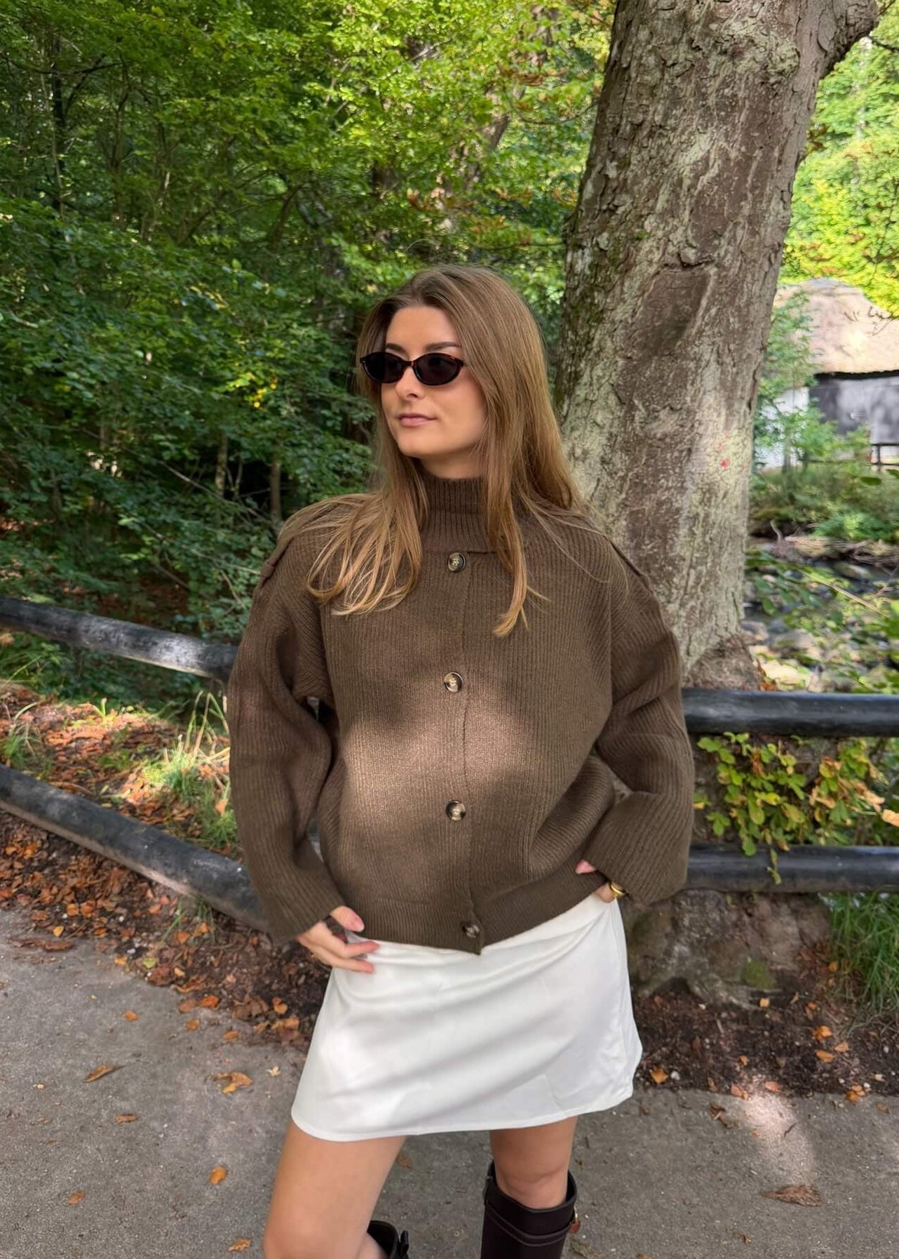 Sienna Strik Cardigan - Brun - ByStenholt.dk