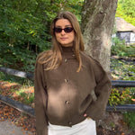 Sienna Strik Cardigan - Brun - ByStenholt.dk