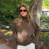 Sienna Strik Cardigan - Brun - ByStenholt.dk