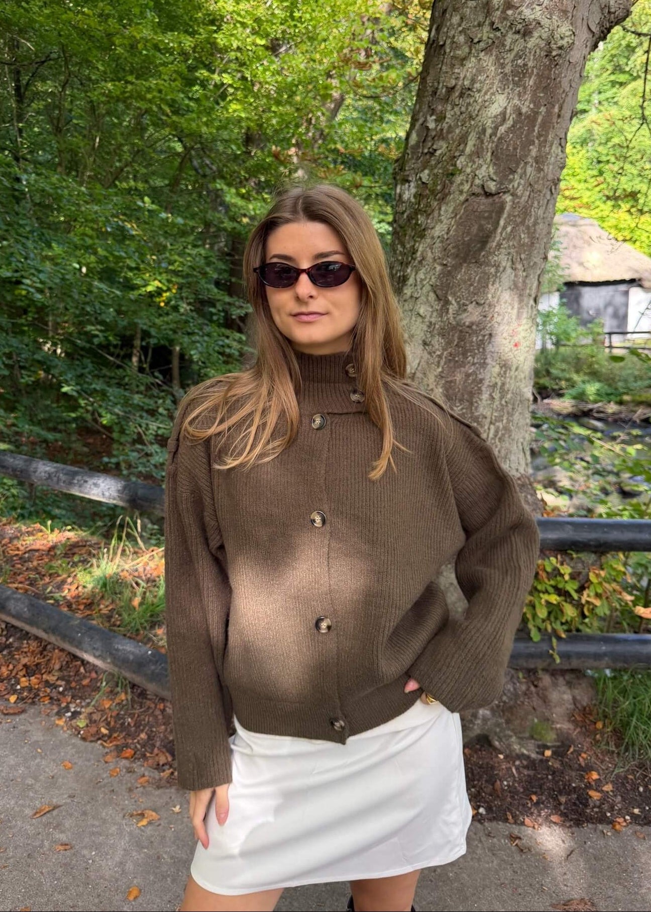Sienna Strik Cardigan - Brun - ByStenholt.dk