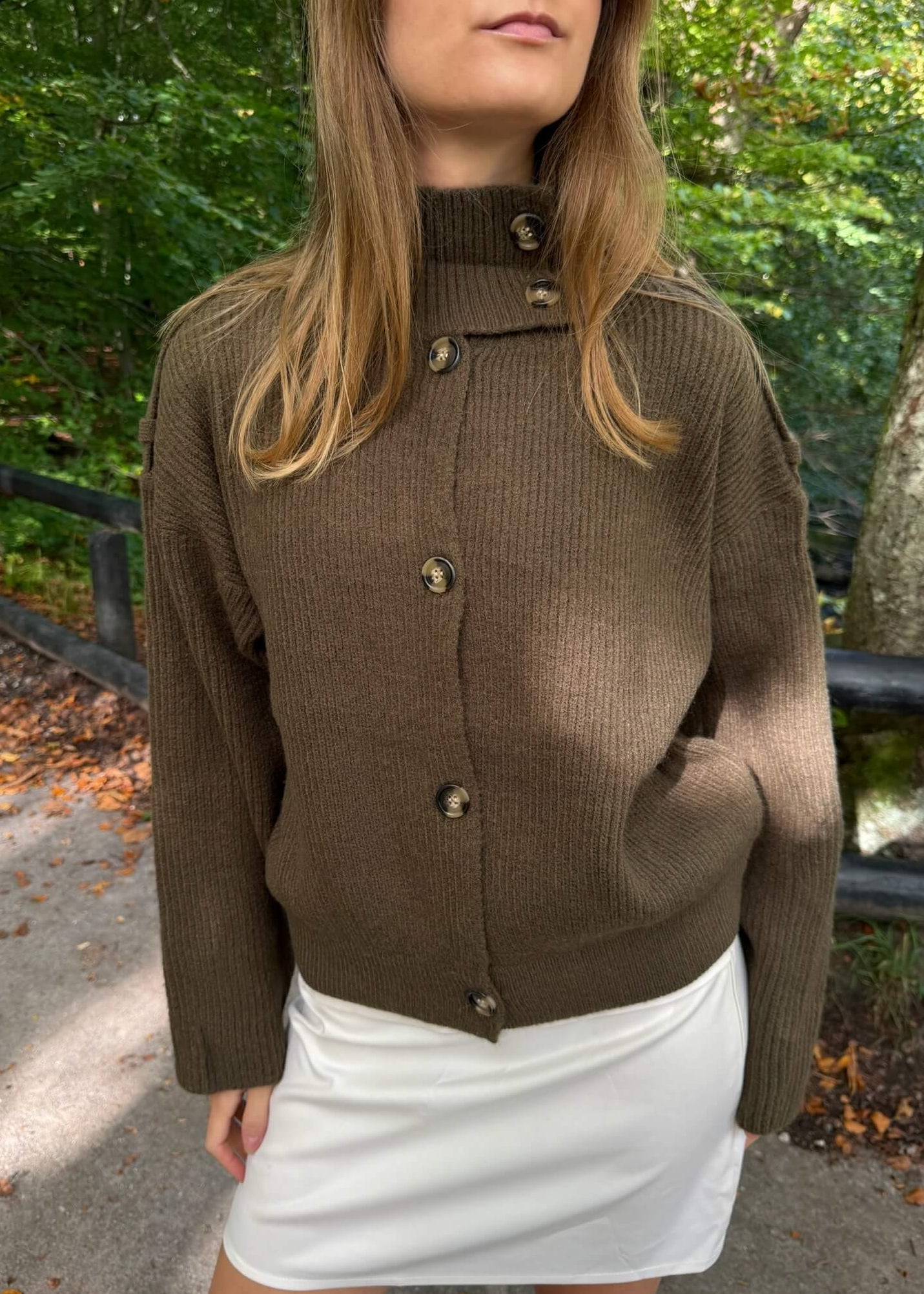 Sienna Strik Cardigan - Brun - ByStenholt.dk