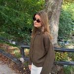 Sienna Strik Cardigan - Brun - ByStenholt.dk
