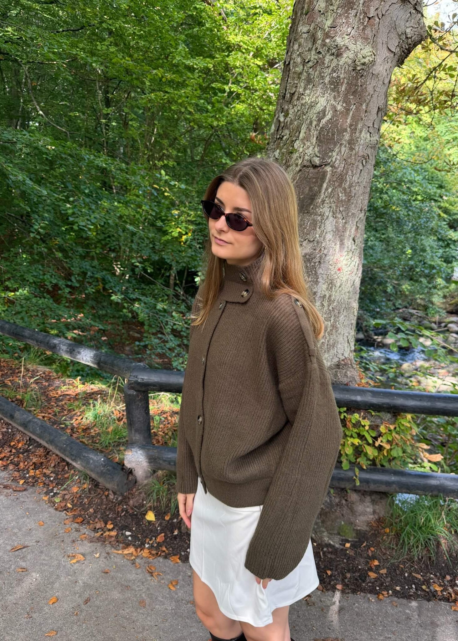 Sienna Strik Cardigan - Brun - ByStenholt.dk