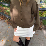 Sienna Strik Cardigan - Brun - ByStenholt.dk