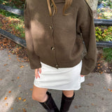 Sienna Strik Cardigan - Brun - ByStenholt.dk