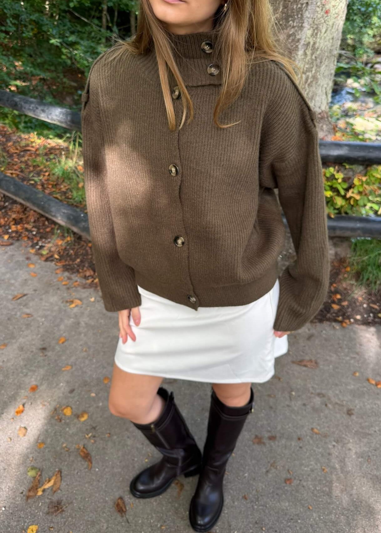 Sienna Strik Cardigan - Brun - ByStenholt.dk