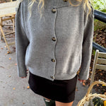 Sienna Strik Cardigan - Grå - ByStenholt.dk