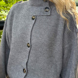 Sienna Strik Cardigan - Grå - ByStenholt.dk