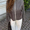 Sigrid Zip Cardigan - Mørkebrun - ByStenholt.dk