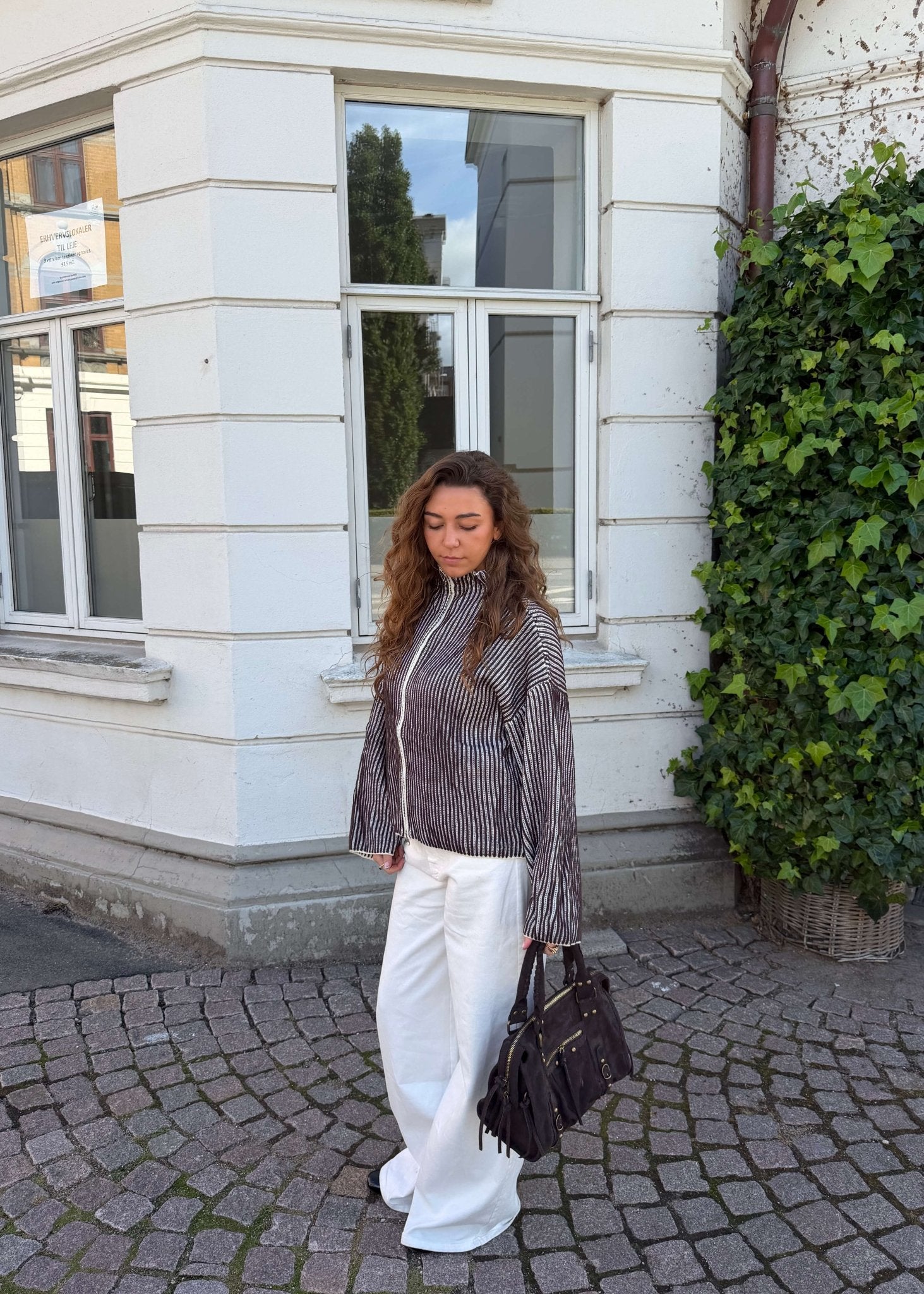 Sigrid Zip Cardigan - Mørkebrun - ByStenholt.dk