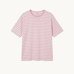 Silja Stribet T-shirt - Lyserød - ByStenholt.dk