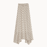 Sina Polka Maxi Nederdel - Creme - ByStenholt.dk