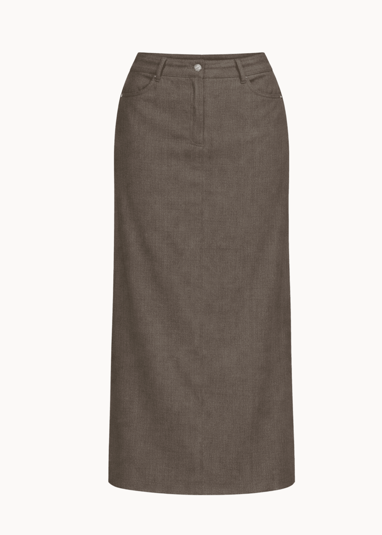 Sira Maxi Nederdel - Mørkebrun - ByStenholt.dk