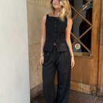 Sira Sæt (Vest + Habitbukser) - Sort - ByStenholt.dk