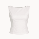 Sira Top + Nora Mini Nederdel Sæt - Hvid