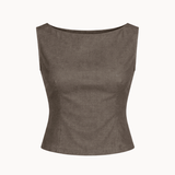 Sira Top + Nora Capribukser Sæt - Mørkebrun