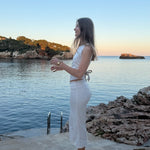 Sira Top + Nora Capribukser Sæt - Hvid - ByStenholt.dk