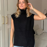 Sofia T-Shirt Strik - Sort - ByStenholt.dk