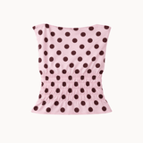 Solea Top med Polkaprikker - Lyserød - ByStenholt.dk