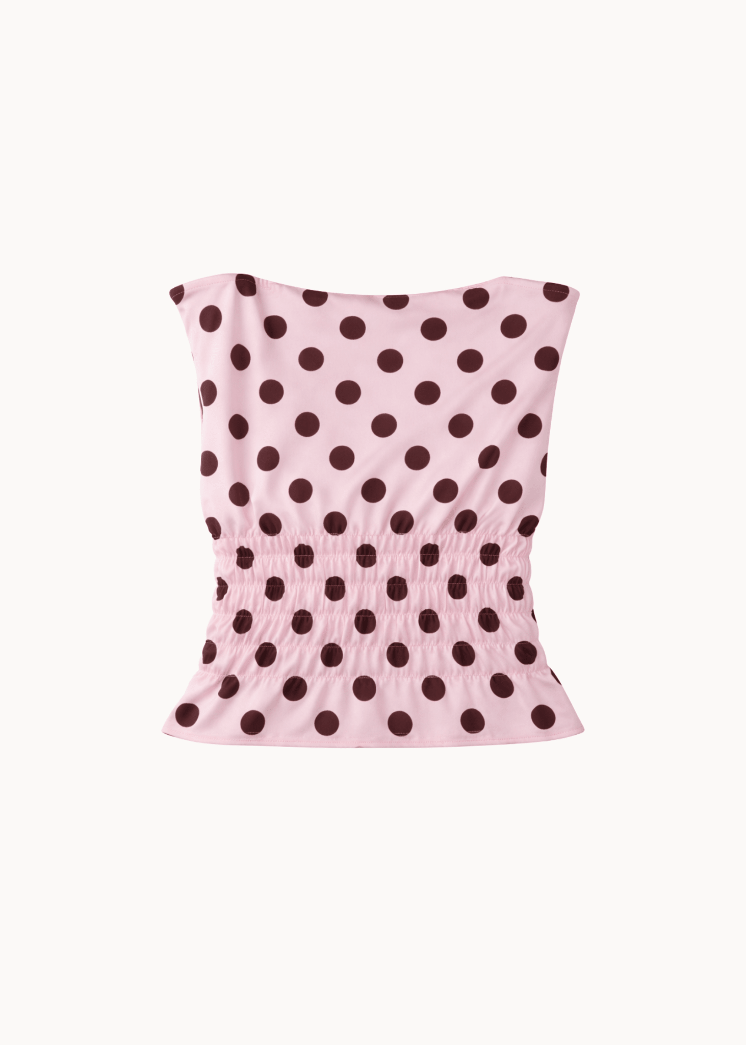 Solea Top med Polkaprikker - Lyserød - ByStenholt.dk