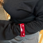 Square Chunky Bangle - Rød - ByStenholt.dk