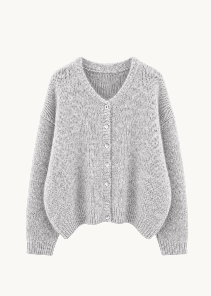 Strikket Cardigan - Grå - ByStenholt.dk