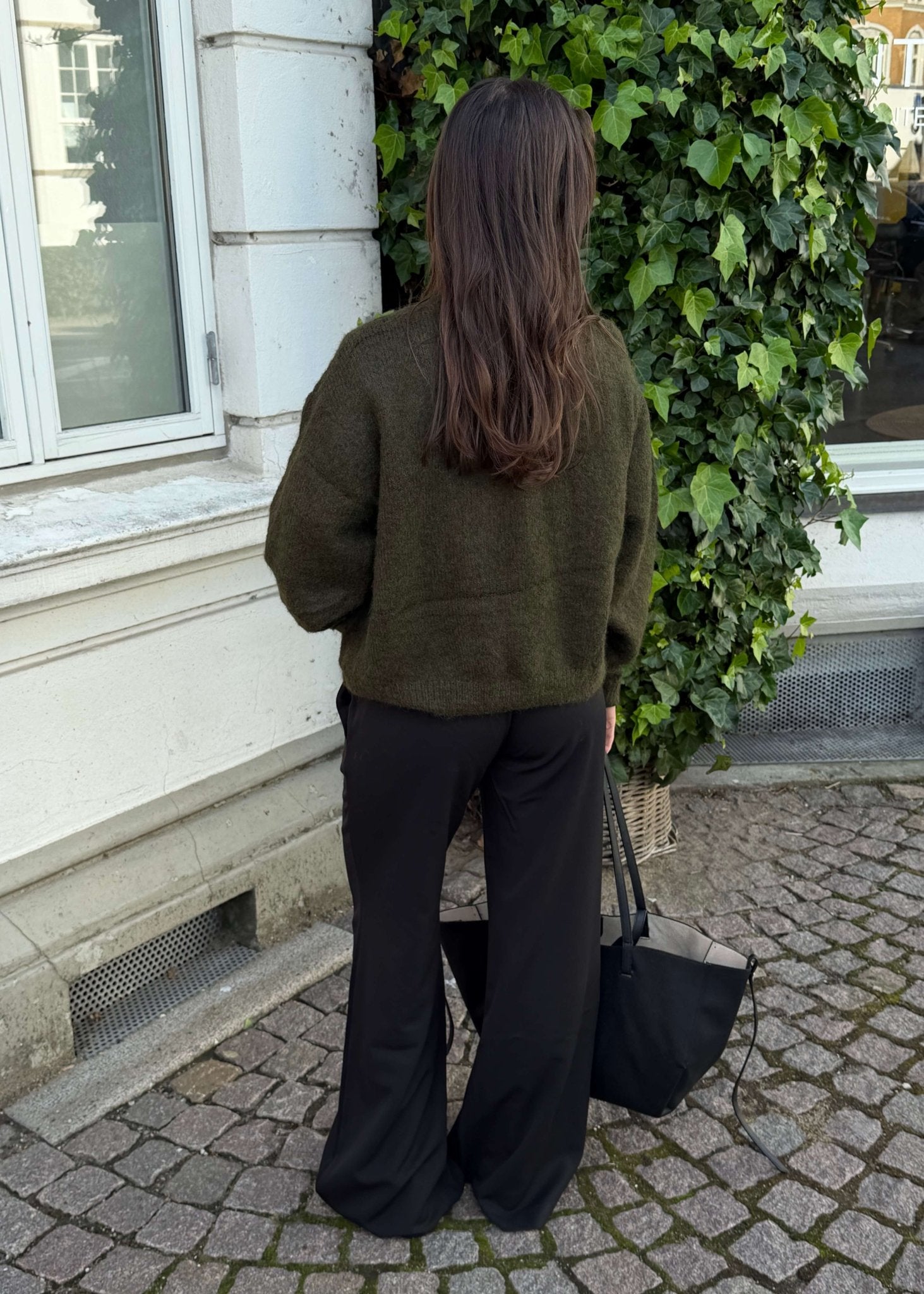 Strikket Cardigan - Mørkegrøn - ByStenholt.dk