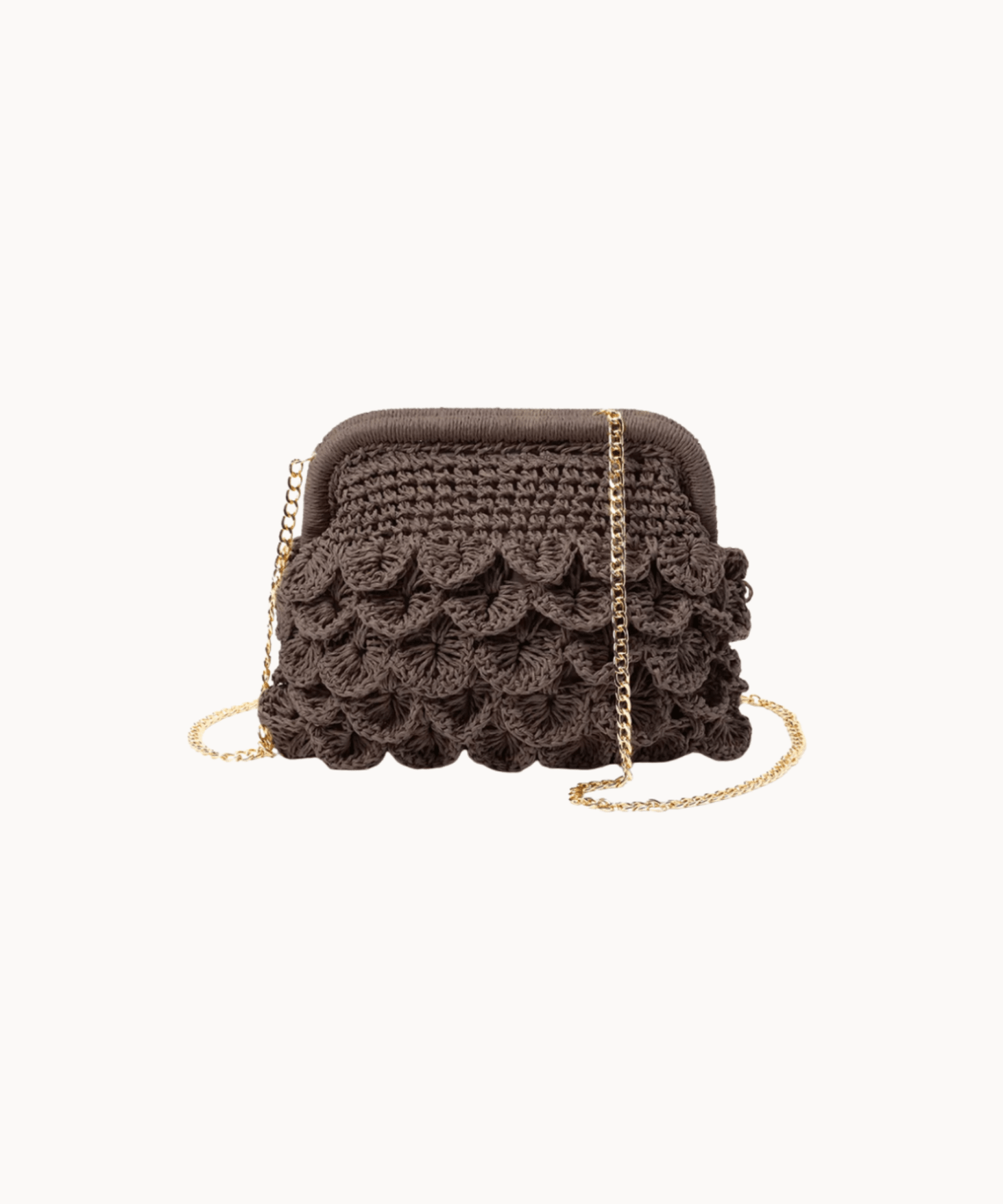 Tanja Clutch - Mørkebrun - ByStenholt.dk