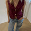 Tayla Vest - Bordeaux - ByStenholt.dk