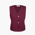 Tayla Vest - Bordeaux - ByStenholt.dk