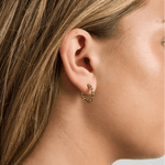 Textured Hoops - Guldbelagt - ByStenholt.dk