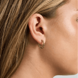 Textured Hoops - Guldbelagt - ByStenholt.dk