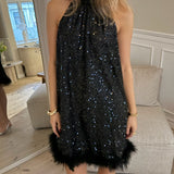 Thea Paillet Kjole - Sort - ByStenholt.dk