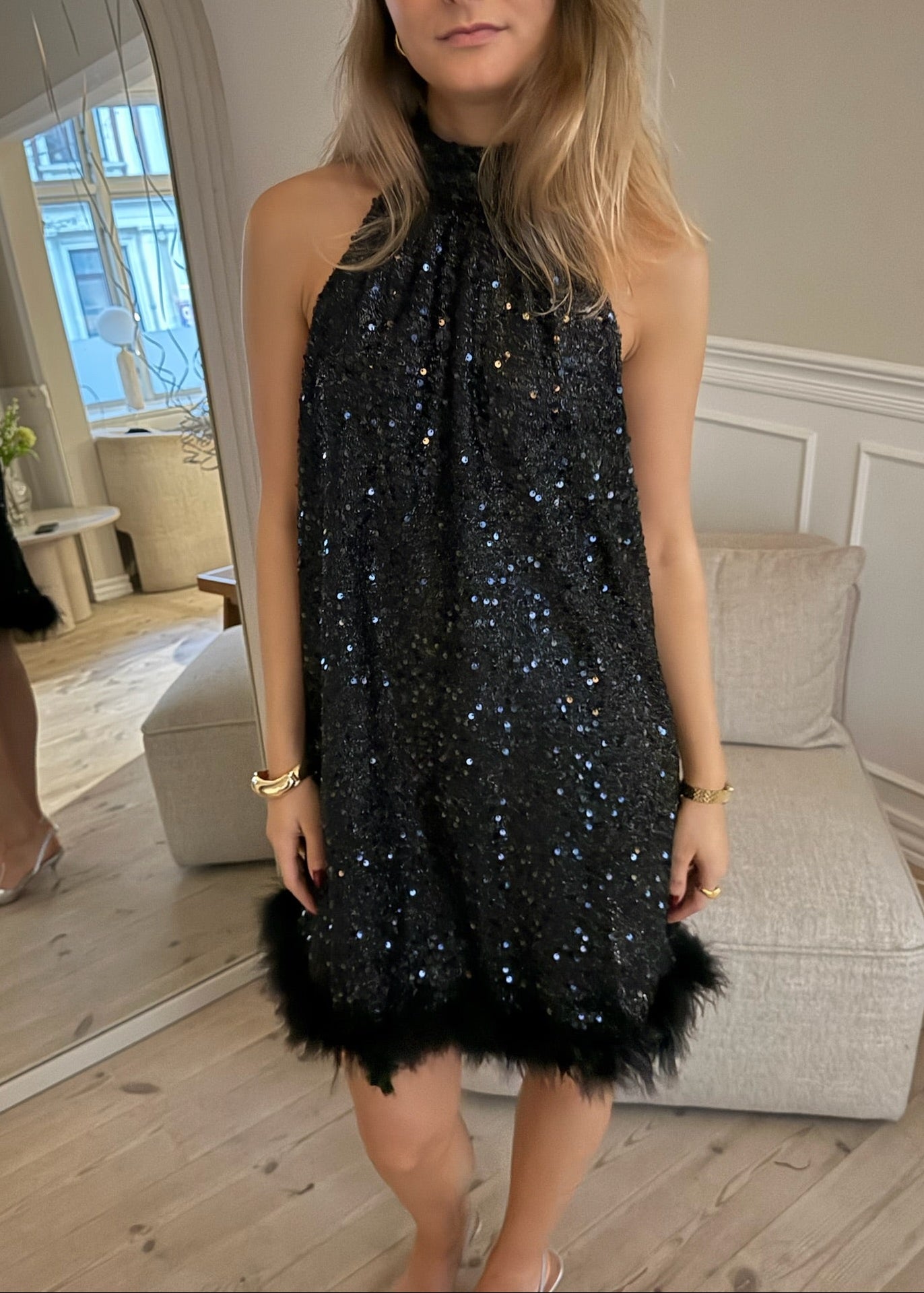 Thea Paillet Kjole - Sort - ByStenholt.dk