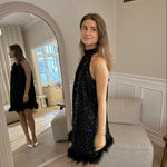 Thea Paillet Kjole - Sort - ByStenholt.dk