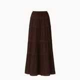 Valeria Mesh Skirt - Dark Brown