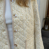 Quilted Jacket - Yellow Flowers