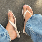 Vea Sandaler med Hæl - Beige - ByStenholt.dk