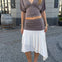 Zenia Top + Aia Nederdel Sæt - Taupe/Creme - ByStenholt.dk